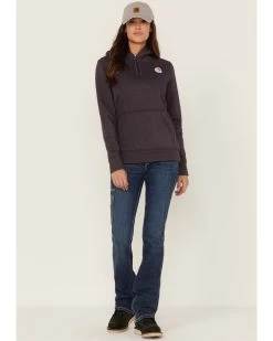 Carhartt Women's Gray Relaxed Midweight Logo Sleeve Graphic Hooded Sweatshirt 9 Carhartt Women's Gray Relaxed Midweight Logo Sleeve Graphic Hooded Sweatshirt -Western Cowboy Clothing Store 2000346369 020 P4