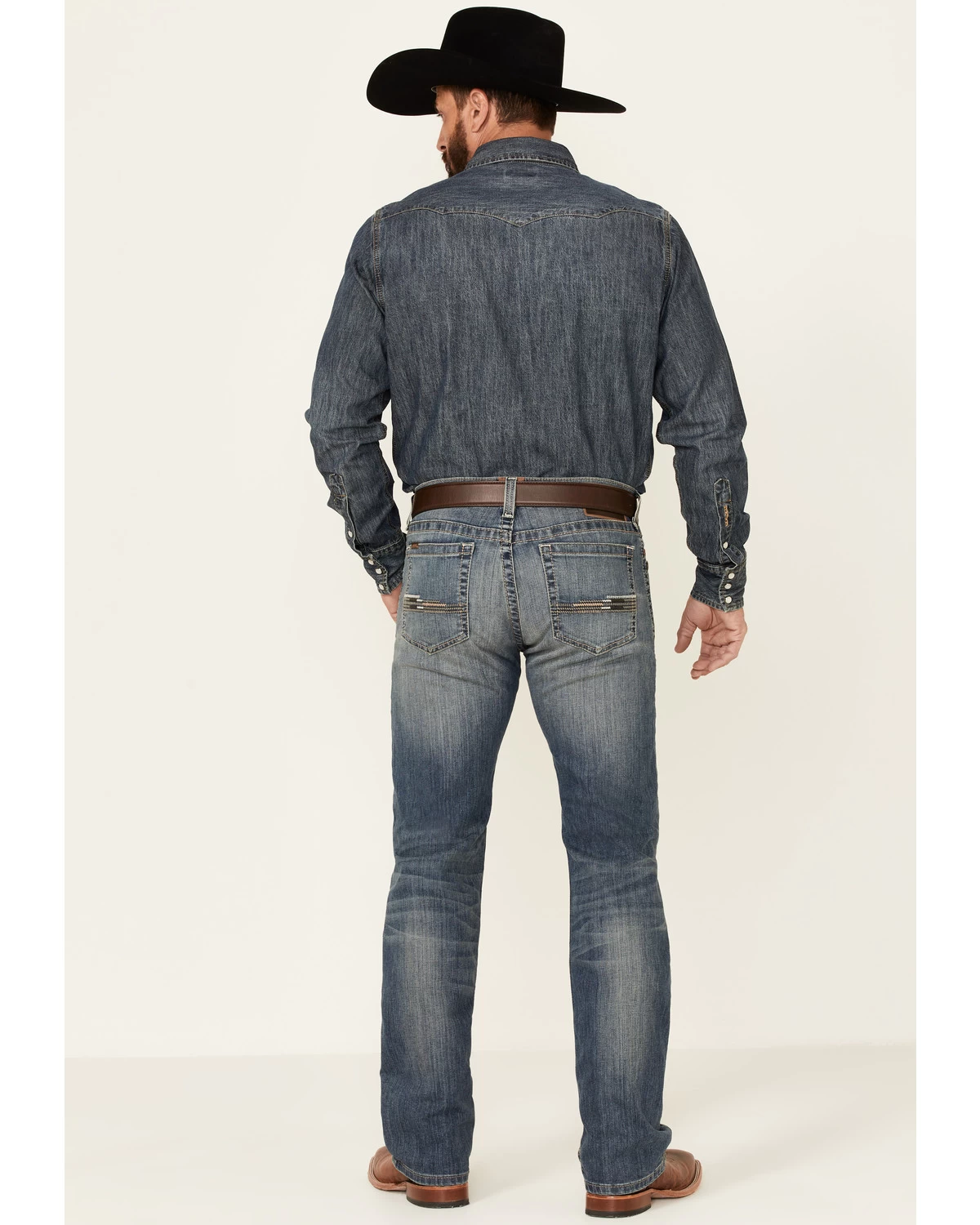 Ariat Men's M7 Jayce Offroad Medium Wash Stretch Slim Straight Jeans 4 Ariat Men's M7 Jayce Offroad Medium Wash Stretch Slim Straight Jeans - Image 2