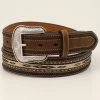 Cody James Men's Ribbon Inlay Horse Hair Lacing Western Belt -Western Cowboy Clothing Store 2000348886 210 P1