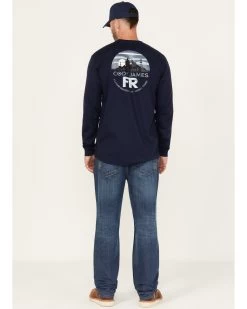 Cody James Men's FR Medium Wash Slim Straight Jeans -Western Cowboy Clothing Store 2000348999 400 P3