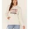 Wrangler Women's Multi Stacked Logo Shirttail Pullover Hoodie 1 Wrangler Women's Multi Stacked Logo Shirttail Pullover Hoodie -Western Cowboy Clothing Store 2000350345 104 P1