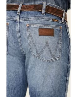 Wrangler Retro Green Men's Sienna Medium Wash Stretch Slim Bootcut Jeans 8 Wrangler Retro Green Men's Sienna Medium Wash Stretch Slim Bootcut Jeans -Western Cowboy Clothing Store 2000350745 400 P3