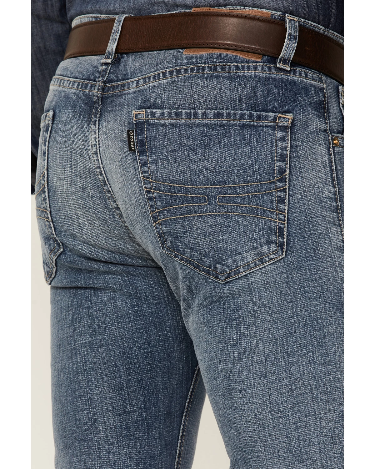 Rock & Roll Denim Men's Hooey Light Vintage Wash Revolver Stretch Slim Straight Jeans 4 Rock & Roll Denim Men's Hooey Light Vintage Wash Revolver Stretch Slim Straight Jeans - Image 2