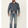 Cody James Core Men's Whistle Medium Wash Stretch Stackable Straight Jeans -Western Cowboy Clothing Store 2000351787 400 P1