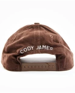 Cody James Men's Brown Corduroy True American Logo Patch Ball Cap -Western Cowboy Clothing Store 2000351854 200 P3