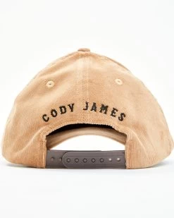 Cody James Men's Tan Corduroy True American Patch Solid-Back Ball Cap -Western Cowboy Clothing Store 2000351856 280 P3