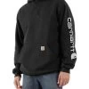 Carhartt Men's FR Force Midweight Sleeve Logo Hooded Work Sweatshirt - Tall -Western Cowboy Clothing Store 2000353063 001 P1