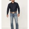 Cinch Men's Ian Medium Stonewash Performance Stretch Slim Bootcut Jeans -Western Cowboy Clothing Store 2000355871 402 P1