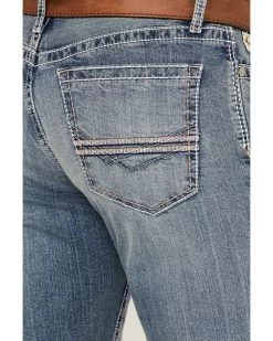 Cinch Men's Ian Medium Stonewash Performance Stretch Slim Bootcut Jeans 9 Cinch Men's Ian Medium Stonewash Performance Stretch Slim Bootcut Jeans -Western Cowboy Clothing Store 2000355871 402 P4
