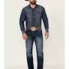 Cinch Men's Silver Label Medium Stonewash Performance Stretch Slim Straight Jeans -Western Cowboy Clothing Store 2000355892 402 P1
