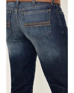 Cinch Men's Silver Label Medium Stonewash Performance Stretch Slim Straight Jeans -Western Cowboy Clothing Store 2000355892 402 P4