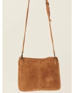 Prime Time Jewelry Women's Suede Leather Tan Crossbody -Western Cowboy Clothing Store 2000357082 280 P3