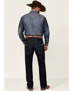 Ariat Men's M5 Newcastle Marshall Dark Wash Stretch Straight Leg Jeans -Western Cowboy Clothing Store 2000357124 400 P3
