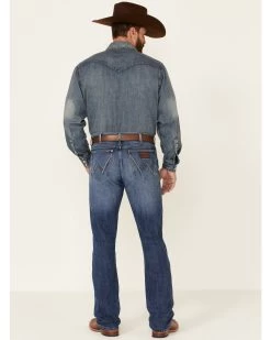 Wrangler Retro Men's Nightsky Medium Wash Stretch Slim Bootcut Jeans - Long 8 Wrangler Retro Men's Nightsky Medium Wash Stretch Slim Bootcut Jeans - Long -Western Cowboy Clothing Store 2000358072 400 P3
