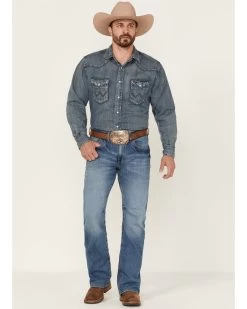 Rock 47 By Wrangler Men's Bayshore Medium Stretch Slim Bootcut Jeans
