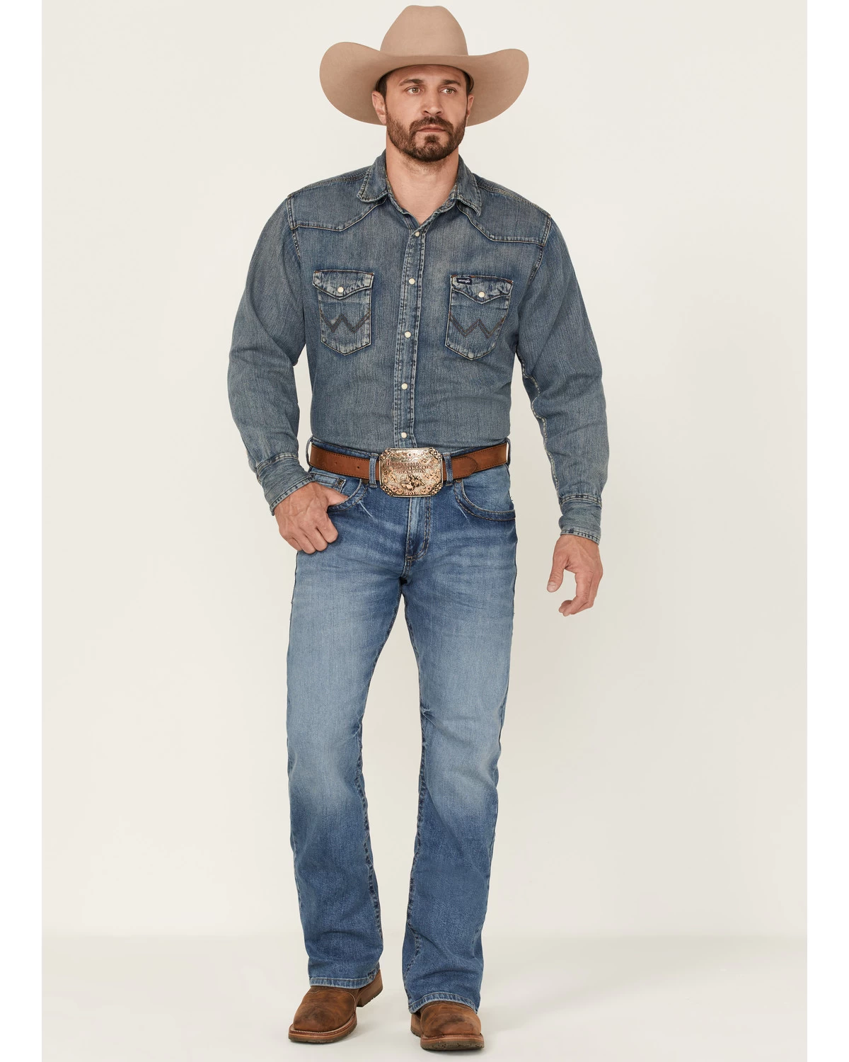 Rock 47 By Wrangler Men's Bayshore Medium Stretch Slim Bootcut Jeans 3 Rock 47 By Wrangler Men's Bayshore Medium Stretch Slim Bootcut Jeans