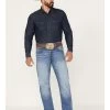 Rock 47 By Wrangler Men's Barlow Light Wash Slim Straight Jeans -Western Cowboy Clothing Store 2000359726 412 P1