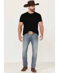 Rock & Roll Denim Men's Rifle Stretch Regular Skinny Jeans -Western Cowboy Clothing Store 2000360319 400 P3