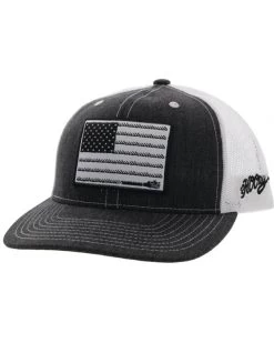 Hooey Kids' Liberty Roper Flag Patch Mesh Back Trucker Cap