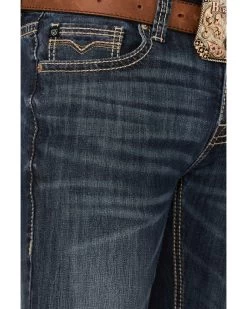 Rock & Roll Denim Men's Pistol Reflex Stretch Regular Straight Jeans -Western Cowboy Clothing Store 2000361611 400 P4