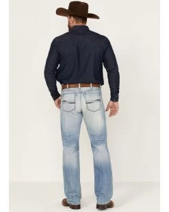 Cinch Men's Light Stonewash White Label Peformance Stretch Relaxed Straight Jeans 8 Cinch Men's Light Stonewash White Label Peformance Stretch Relaxed Straight Jeans -Western Cowboy Clothing Store 2000362805 402 P3