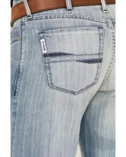 Cinch Men's Light Stonewash White Label Peformance Stretch Relaxed Straight Jeans 9 Cinch Men's Light Stonewash White Label Peformance Stretch Relaxed Straight Jeans -Western Cowboy Clothing Store 2000362805 402 P4