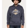 Wrangler Men's Southwestern Logo Graphic Hooded Sweatshirt -Western Cowboy Clothing Store 2000366029 410 P1