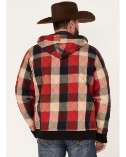 Wrangler Men's Zip Front Quilted Flannel Hooded Jacket 9 Wrangler Men's Zip Front Quilted Flannel Hooded Jacket -Western Cowboy Clothing Store 2000366052 600 P4