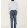Rock & Roll Denim Men's Hooey Revolver Medium Wash Reflex Stretch Slim Straight Jeans -Western Cowboy Clothing Store 2000367639 203 P1