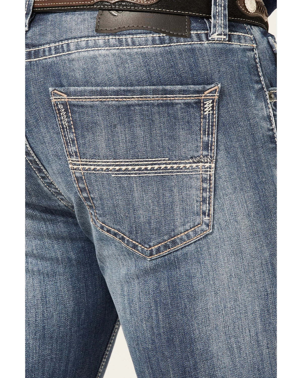 Rock & Roll Denim Men's Revolver Medium Wash Reflex Stretch Slim Straight Jeans 4 Rock & Roll Denim Men's Revolver Medium Wash Reflex Stretch Slim Straight Jeans - Image 2