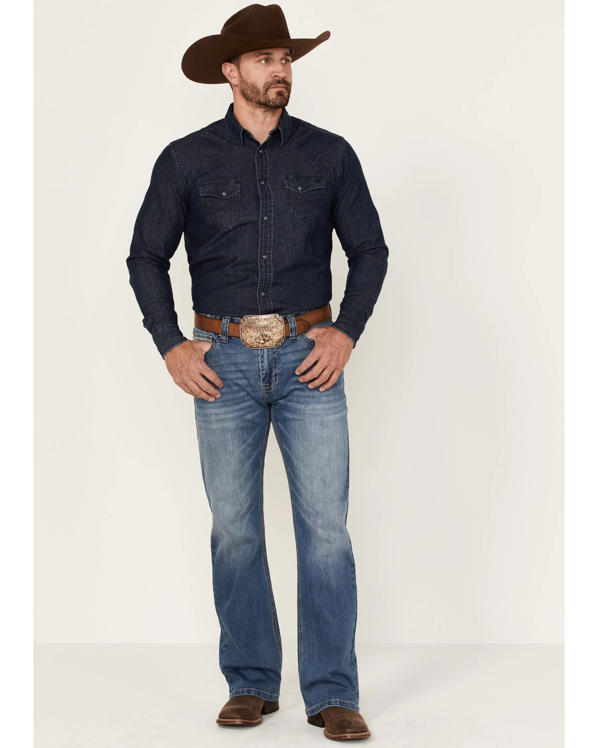 Rock & Roll Men's Vintage Medium Double Revolver Reflex Stretch Relaxed Bootcut Jeans 5 Rock & Roll Men's Vintage Medium Double Revolver Reflex Stretch Relaxed Bootcut Jeans - Image 3