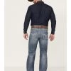 Rock & Roll Denim Men's Double Barrel Medium Wash Relaxed Straight Jeans -Western Cowboy Clothing Store 2000368870 414 P1