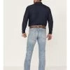 Rock & Roll Denim Men's Revolver Vintage Light Wash Stretch Slim Straight Jeans -Western Cowboy Clothing Store 2000368872 412 P1