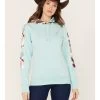 Hooey Women's Southwestern Print Contrast Canyon Hoodie -Western Cowboy Clothing Store 2000369089 400 P1