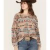 Ariat Women's Rainbow Vista Southwestern Sweatshirt -Western Cowboy Clothing Store 2000371897 200 P1