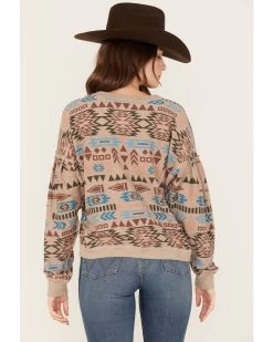Ariat Women's Rainbow Vista Southwestern Sweatshirt -Western Cowboy Clothing Store 2000371897 200 P4