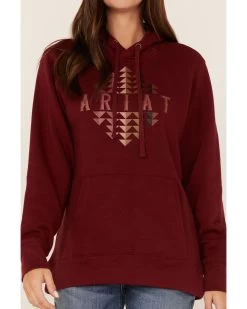 Ariat Women's R.E.A.L. Southwestern Beartooth Logo Graphic Hoodie -Western Cowboy Clothing Store 2000371901 600 P3