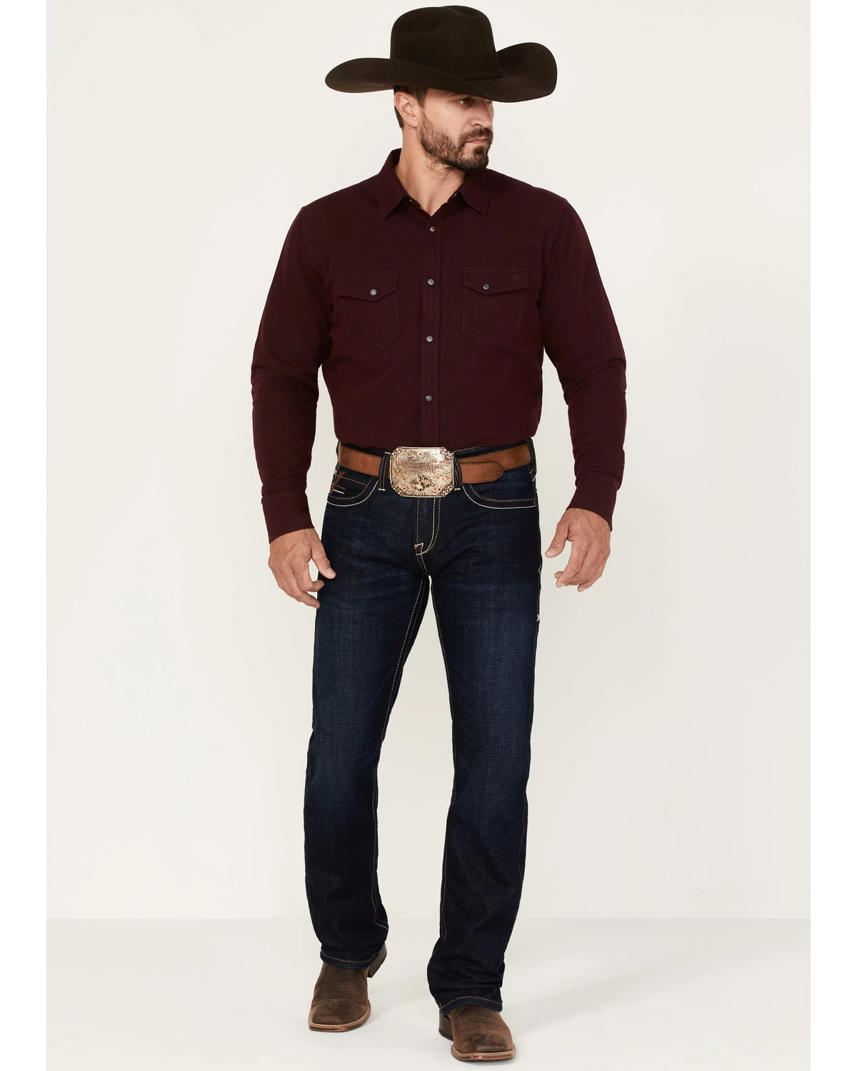 Ariat Men's M7 Rockport Ranger Dark Wash Slim Straight Jeans 3 Ariat Men's M7 Rockport Ranger Dark Wash Slim Straight Jeans