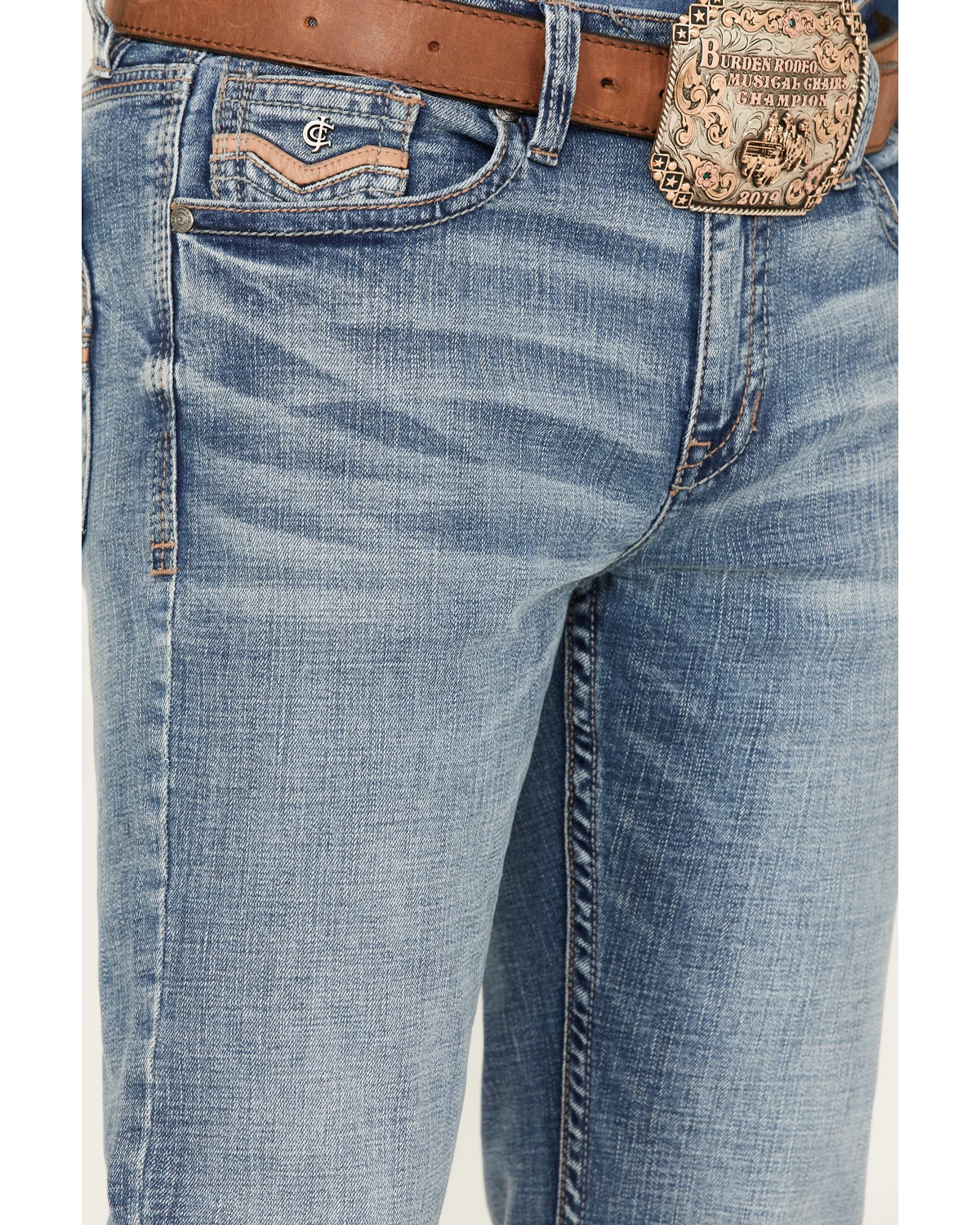 Cody James Men's Manning Light Wash Slim Boot Stretch Denim Jeans 4 Cody James Men's Manning Light Wash Slim Boot Stretch Denim Jeans - Image 2