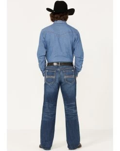 Cinch Men's Grant Medium Wash Relaxed Bootcut Performance Jeans 8 Cinch Men's Grant Medium Wash Relaxed Bootcut Performance Jeans -Western Cowboy Clothing Store 2000373442 402 P3
