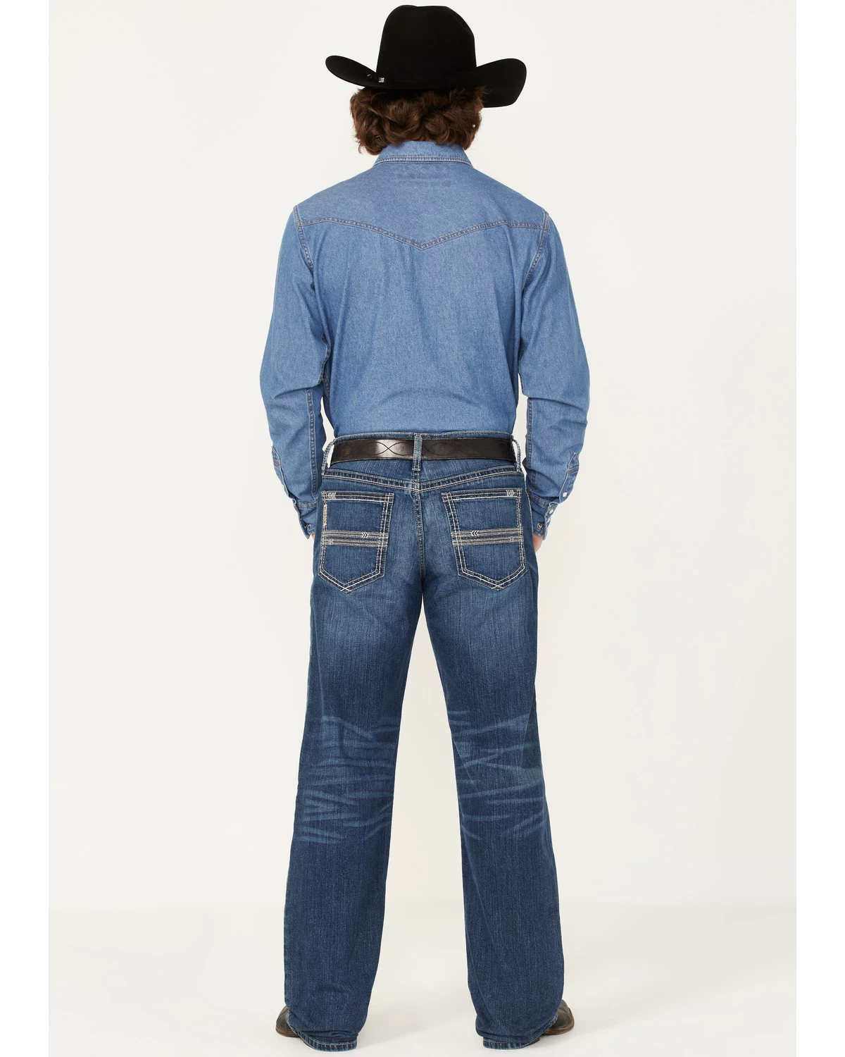 Cinch Men's Grant Medium Wash Relaxed Bootcut Performance Jeans 5 Cinch Men's Grant Medium Wash Relaxed Bootcut Performance Jeans - Image 3