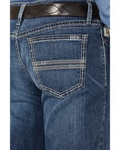 Cinch Men's Grant Medium Wash Relaxed Bootcut Performance Jeans 9 Cinch Men's Grant Medium Wash Relaxed Bootcut Performance Jeans -Western Cowboy Clothing Store 2000373442 402 P4