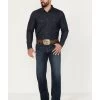 Cinch Men's Grant Dark Stonewash Relaxed Bootcut Stretch Performance Jeans 2 Cinch Men's Grant Dark Stonewash Relaxed Bootcut Stretch Performance Jeans -Western Cowboy Clothing Store 2000373482 402 P1
