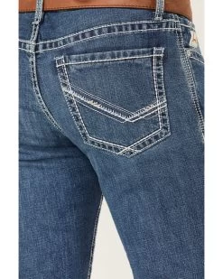 Cinch Men's Ian Medium Wash Slim Bootcut Performance Jeans -Western Cowboy Clothing Store 2000373497 402 P4