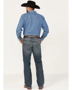 Ariat Men's M5 Louisville Seneca Medium Wash Stretch Straight Leg Jeans - Big 9 Ariat Men's M5 Louisville Seneca Medium Wash Stretch Straight Leg Jeans - Big -Western Cowboy Clothing Store 2000373700 400 P4