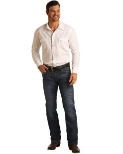 Rock & Roll Denim Men's Reflex Revolver Stretch Slim Straight Jeans -Western Cowboy Clothing Store 2000374799 400 P3