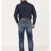 Rock & Roll Denim Men's Dale Brisby Double Barrel Medium Wash Relaxed Straight Vintage '46 Jeans -Western Cowboy Clothing Store 2000375476 414 P1