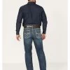 Rock & Roll Denim Men's Medium Wash Vintage Reflex Straight Jeans -Western Cowboy Clothing Store 2000375480 414 P1