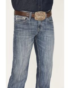 Rock & Roll Denim Men's Pistol Medium Vintage Wash Straight Jeans -Western Cowboy Clothing Store 2000375481 414 P4