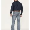 Rock & Roll Denim Men's Relaxed Fit Ladder Stitch Bootcut Jeans -Western Cowboy Clothing Store 2000375482 414 P1